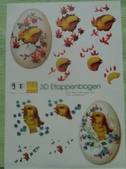 Heike Schäfer 3D Schneidebogen Etappenbogen cards Frohe Ostern