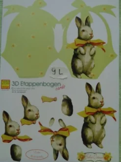 Heike Schäfer 3D Schneidebogen Etappenbogen cards Frohe Ostern