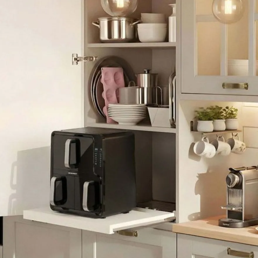 Heißluftfritteuse, Doppelkammer, vertikal, 12 l, Berdsen 2800W BD-664