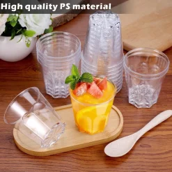 Hejo 40 Stück Cocktailgläser aus Kunststoff, 170ml wiederverwendbare