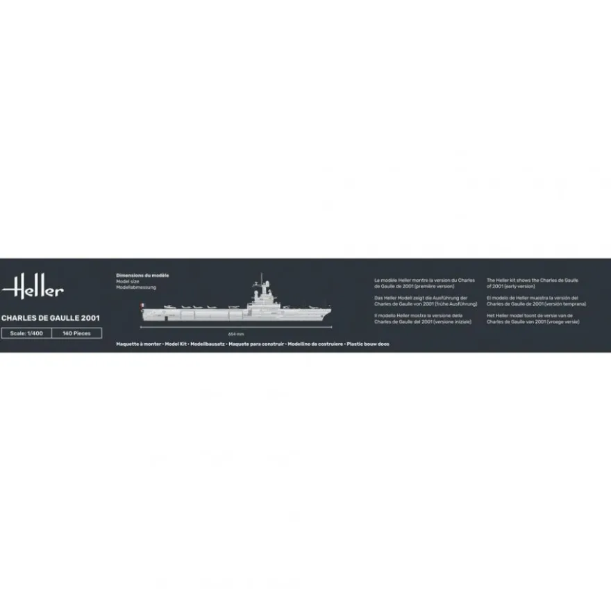 Heller - Charles de Gaulle 2001 - 1:400 - 140 Teile