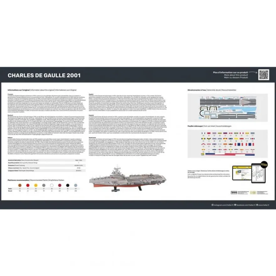 Heller - Charles de Gaulle 2001 - 1:400 - 140 Teile