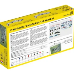 Heller - F-86F Sabre / Canadair CL-13 B Sabre VI - 1:72 - 58 Teile