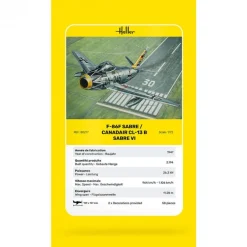 Heller - F-86F Sabre / Canadair CL-13 B Sabre VI - 1:72 - 58 Teile