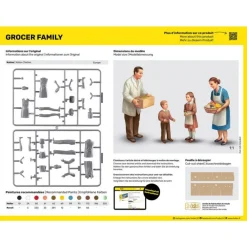 Heller - Grocer Family - 1:24 - 31 Teile - 4 Figuren