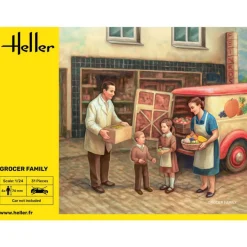 Heller - Grocer Family - 1:24 - 31 Teile - 4 Figuren