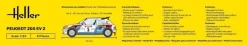 Heller Peugeot 205 EV 2 in 1:24 1000807160 Glow2B 80716 Bausatz