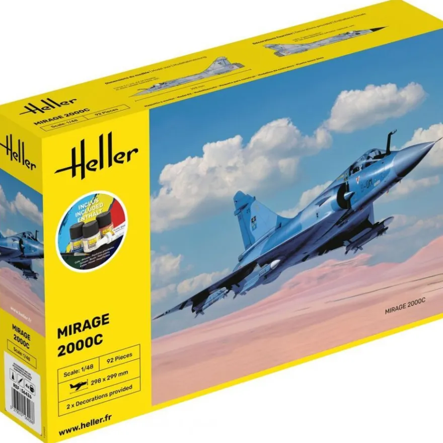 Heller - Starter Kit Mirage 2000 C - 1:48 - 92 Teile