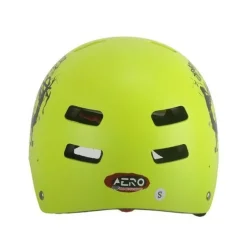 Helm Fahrradhelm Aero Kinderhelm Kinderfahrradhelm Skaterhelm Skatehelm gelb matt