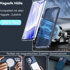 Hensinple Hülle für Samsung Galaxy S24 FE mit MagSafe, Ring Ständer