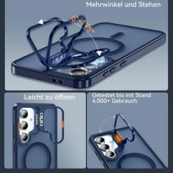 Hensinple Hülle für Samsung Galaxy S24 FE mit MagSafe, Ring Ständer