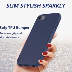 Hensinple iPod Touch 7/6/5 Schutzhülle, stoßfest mit integriertem