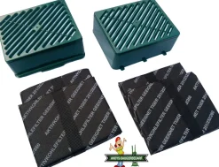 2 Hepafilter + 4 Aktivkohlefilter geeignet Vorwerk Tiger VT 252 Filter