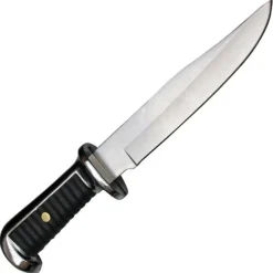 Herbertz Bowie Messer Jagd Messer Heft aus Zinkdruckguss mit Lederscheide