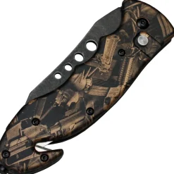 Herbertz TOP Collection Rettungsmesser Springmesser Alu-Griffschalen mit Etui (18 + )