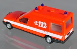 Herpa H0 4113 Mercedes Benz MB 230E Miesen Bonna 124 KTW Feuerwehr Notarzt 112