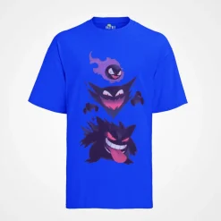 Herren Bio T-Shirt Pokemon Anime Pokemon Gengar Geist Pikachu Pokeball Fashion