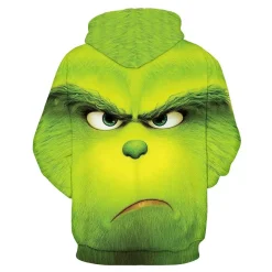 Herren Damen Anime The Grinch Kapuzenpullover Cute Druck Paar Hoodie Pullover
