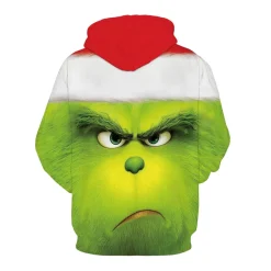 Herren Damen Anime The Grinch Kapuzenpullover Cute Druck Paar Hoodie Pullover