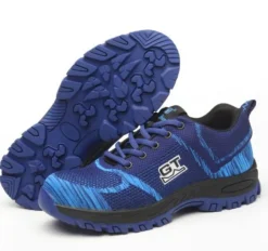 Herren Damen Sicherheitsschuhe S3 Arbeitsschuhe Mit Stahlkappe Schutz Gr 36-46