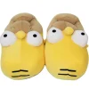 Herren Damen The Simpsons Plüsch Hausschuhe Winter Slippers Gelb Größe35-42