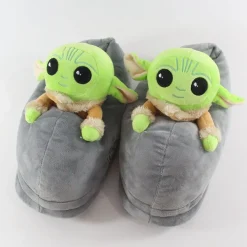 Herren Damen Yoda Baby Star Wars Plüsch Hausschuhe Paare Slippers Größe 35-42
