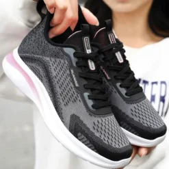 Herren Laufschuh Sport Turnschuhe Unisex Atmungsaktiv Draussen Schnuren
