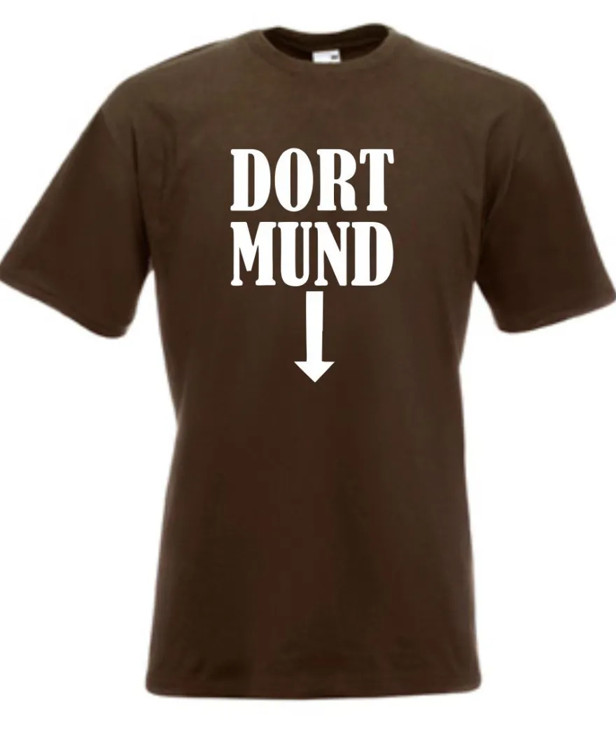 Herren T-Shirt Dort-Mund Größe bis 5XL