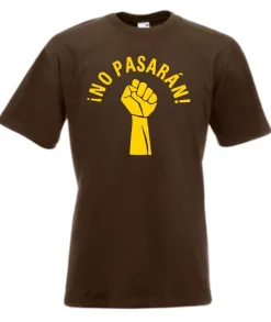 Herren T-Shirt No Pasaran Faust Fist Größe bis 5XL