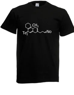 Herren T-Shirt Techno Molekül