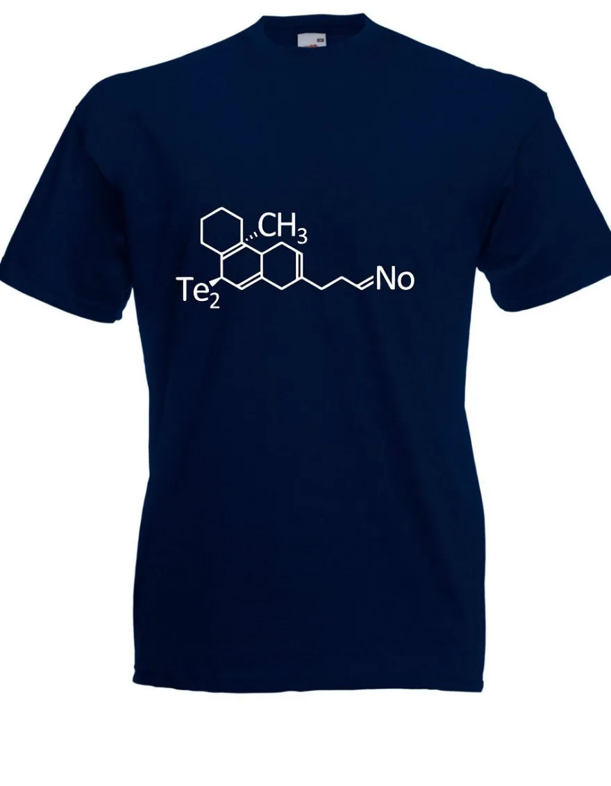 Herren T-Shirt Techno Molekül