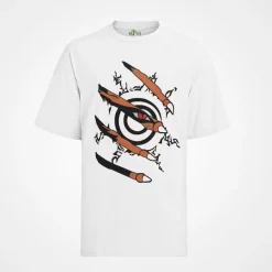 Herren T-Shirt T-Shirt Naruto Shippuden Bijuu und Jinchuuriki Kurama 9 schwänzig