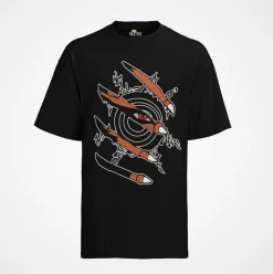 Herren T-Shirt T-Shirt Naruto Shippuden Bijuu und Jinchuuriki Kurama 9 schwänzig