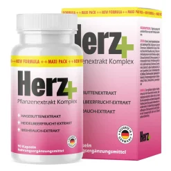 Herzena - Herz Plus Kapseln - senken den Blutdruck - 90 Kapseln