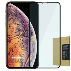 9H Hartglas iPhone XS X HD Panzer Folie 3D Display Schutz FullCover Temperglas
