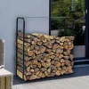 HI Kaminholz - Stapelhilfe 100 x 26 x100cm Holz Holzstapel