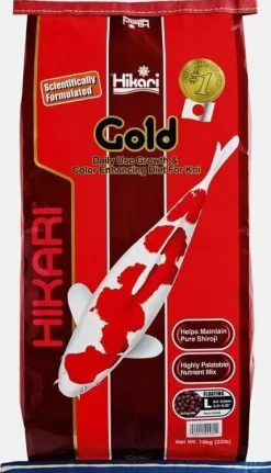 Hikari Gold Large 10kg Ø 8 - 9 mm Koifutter Koiteich Teich Teichfutter Koi