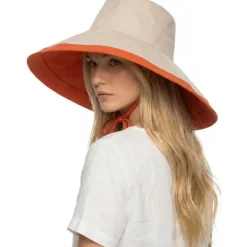 HIQIU Damen Sonnenhut UV Schutz Große Krempe - Faltbar, Wendbar, Sommer