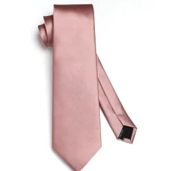 Hisdern Herren Krawatte & Einstecktuch Set - Elegante Hochzeitskrawatte in