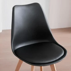HJhomeheart Esszimmerstühle 6er Set, Skandinavische Küchenstühle in Lederoptik