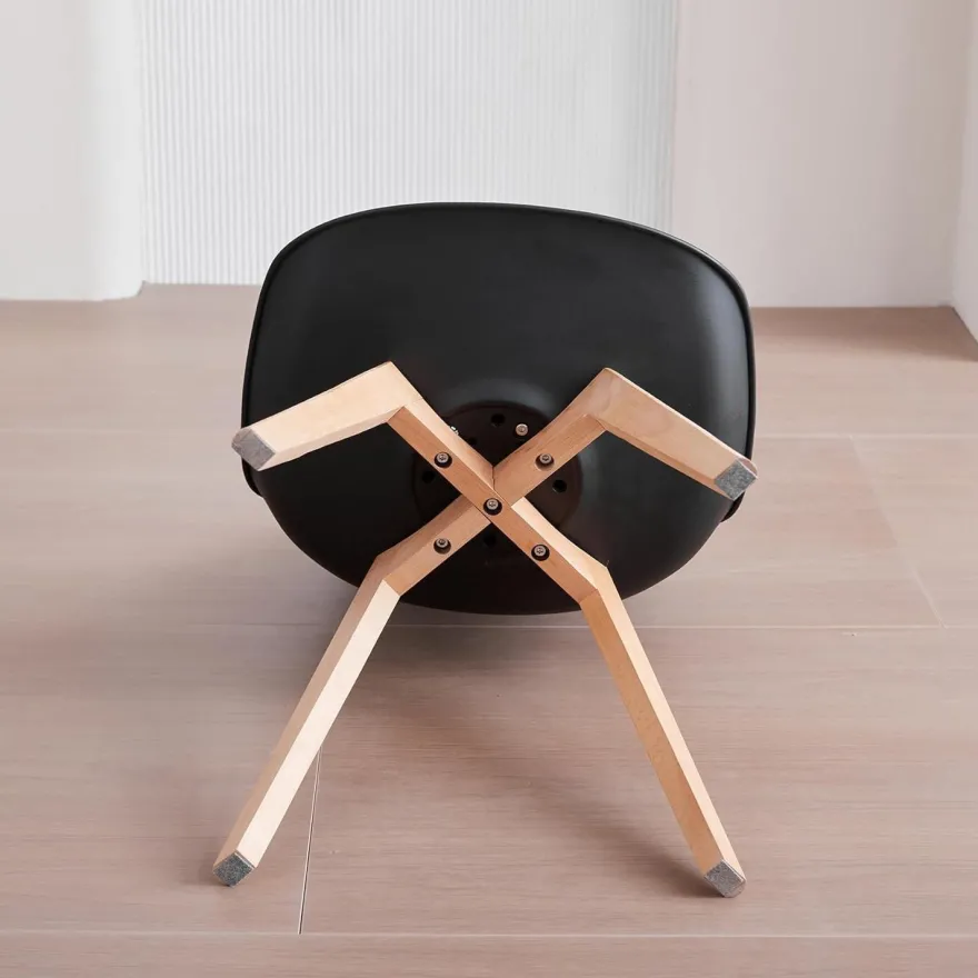 HJhomeheart Esszimmerstühle 6er Set, Skandinavische Küchenstühle in Lederoptik