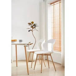 HJhomeheart Moderner Esszimmerstuhl 4er-Set, skandinavischer Stil, mit