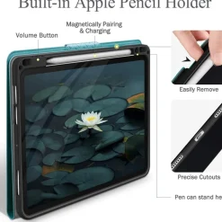 Hülle für iPad Air 11 2024, iPad Air 5./4. Gen. 10.9 mit Stifthalter Grün