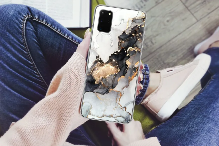 Hülle für Samsung Galaxy S20 Plus - Farbe - Marmor - Luxus - Silikone