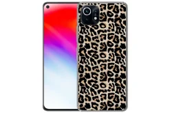Hülle für Xiaomi Mi 11 - Pantherdruck - Braun - Luxus - Silikone