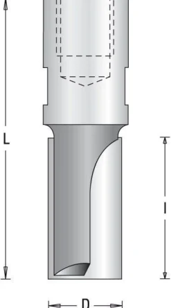 HM/ HW Nutfräser 30 x 60 mit Innengewinde M 12 x 1 für Elu/ DeWalt