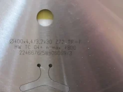 HM/ Widia Sägeblatt 400x30 Z=72 für Platten-Aufteil- Säge Stehle für Schelling