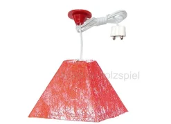 Hängelampe Deckenlampe rot 3,5V für Puppenhaus, Puppenstube, Kahlert 10518