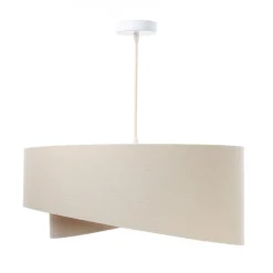 Hängeleuchte Boho 50 Metall Weiß Beige, Creme2 Lampenschirmhöhe 23 105