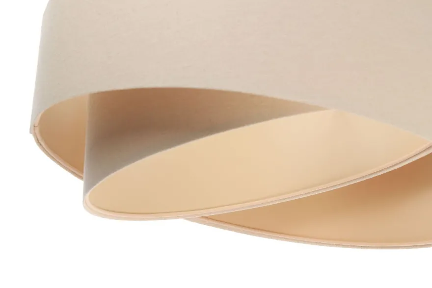 Hängeleuchte Boho 50 Metall Weiß Beige, Creme2 Lampenschirmhöhe 23 105